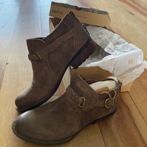 Born Sylvia Suede Low Ankle Bootie
